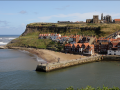 Whitby Abbey ruins behind St Mary’s Church